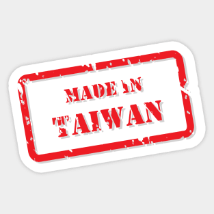 West  Taiwan made in symbol Sticker